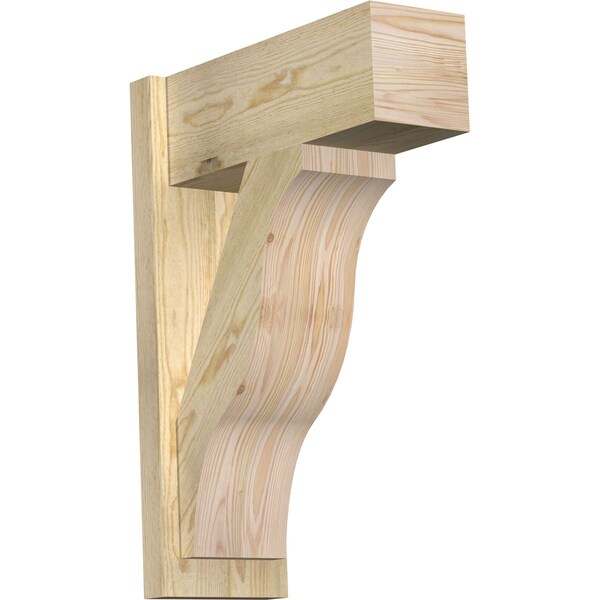 Ekena Millwork Funston Block Rough Sawn Outlooker, Douglas Fir, 8"W x 20"D x 28"H OUT08X20X28FST05RDF - main